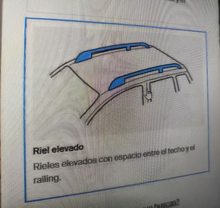 Barras de techo Thule Smart Rack 794, 795. 
127cm