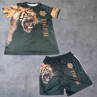 Completo sportivo uomo tigre estivo