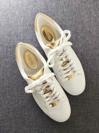 Zapatillas Michael Kors Keaton Piel Blancas