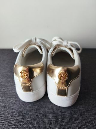 Zapatillas Michael Kors Keaton Piel Blancas