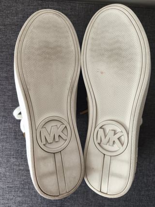 Zapatillas Michael Kors Keaton Piel Blancas