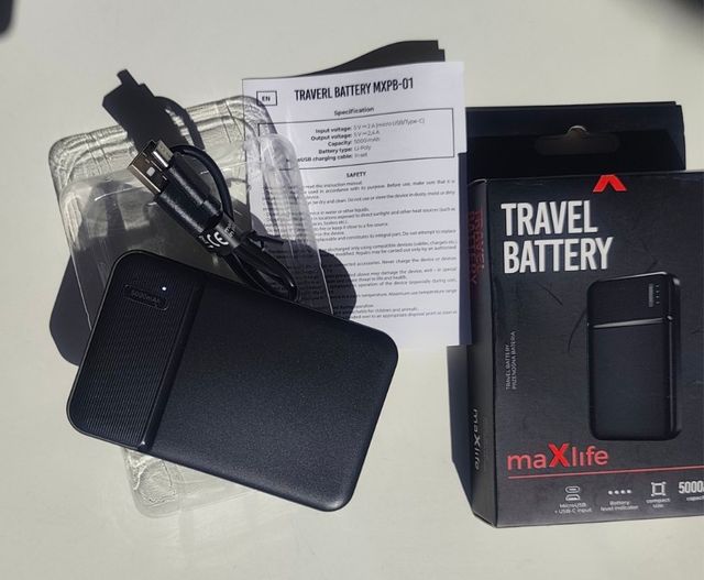 Cavo USB per batteria esterna PowerBank MaxLife 5000mAh