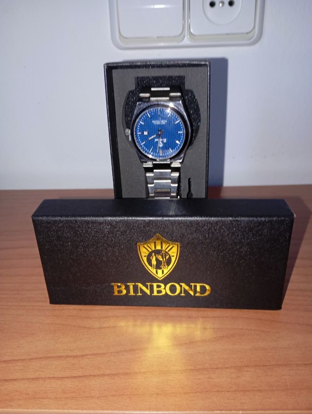 Reloj INBOND Cuarzo Plateado y Azul