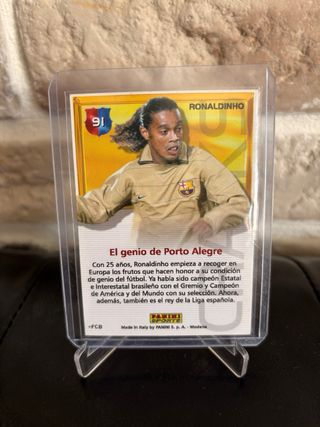 Cromo Ronaldinho Barça Campió Genio 