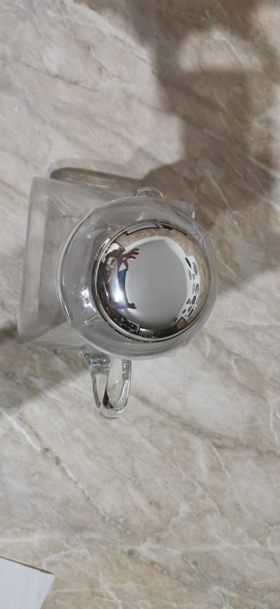 Caraffa Vetro con Portaghiaccio e Coperchio Argent