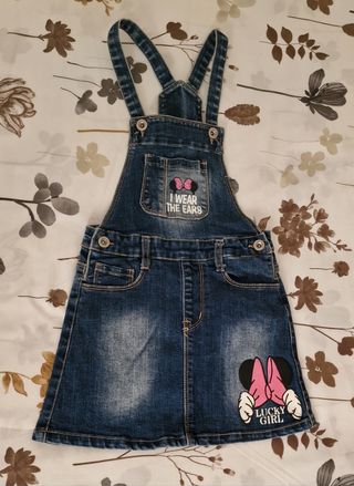 Falda vaquera peto Minnie Mouse