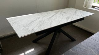 CHOLLO!! Mesa extensible mármol y metal