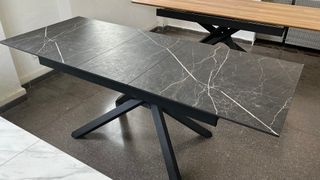 CHOLLO!! Mesa extensible mármol y metal