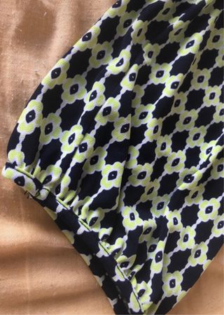 Blusa ancha manga al codo estampada