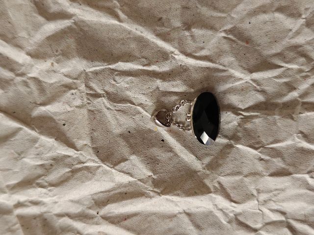 Colgante Salvatore Monedero Negro y Plateado