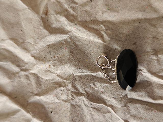 Colgante Salvatore Monedero Negro y Plateado