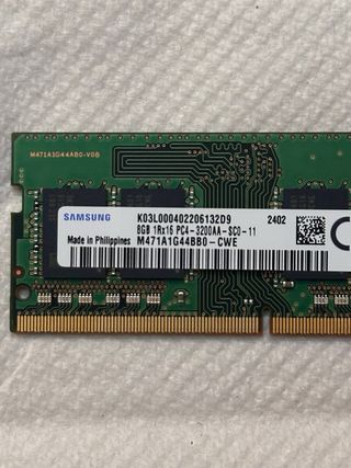 Memoria RAM Samsung DDR4 8GB 3200MHz
