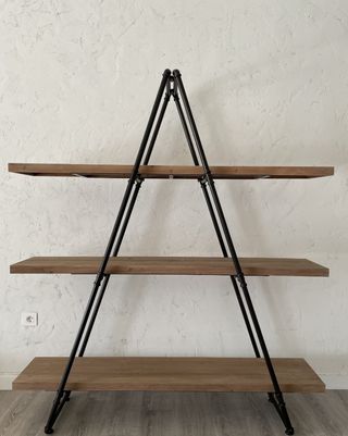 Estantería Industrial Acero y Madera
