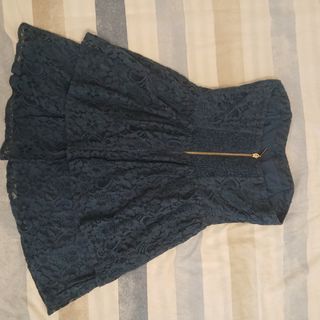 Bellissimo abito donna S blu pizzo