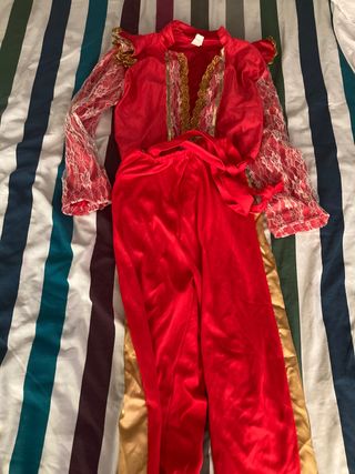Disfraz Torero Talla S con dos pantalones y cintur