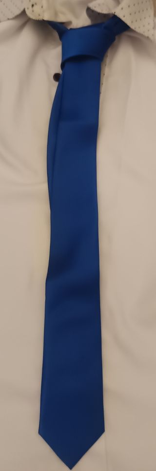 Cravatta blu nuova per ricorrenze matrimonio festa