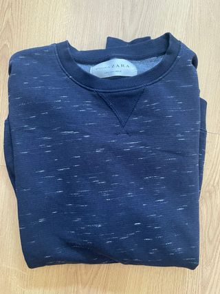 Jersey Zara Hombre Azul Talla M