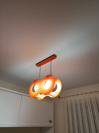 Lámpara colgante naranja acrílico