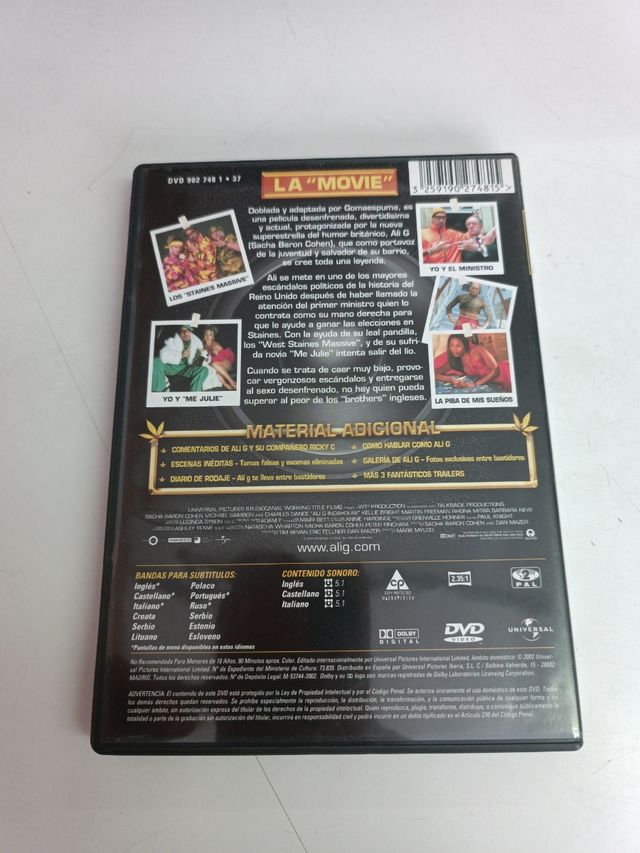 Ali G Anda Suelto DVD Película Comedia