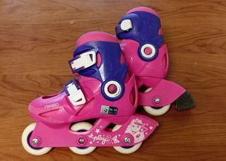 Patines infantiles rosas y morados Oxelo. 
