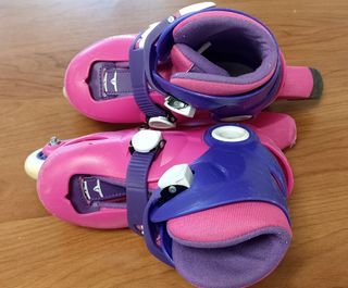 Patines infantiles rosas y morados Oxelo. 