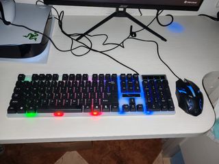 Teclado y Ratón Gaming Retroiluminado