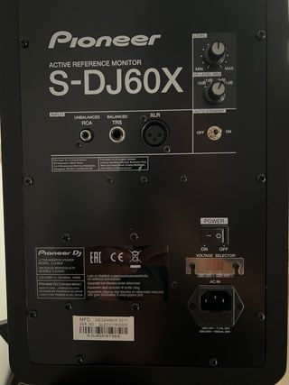 Pareja monitores Pioneer S-DJ60X Negros