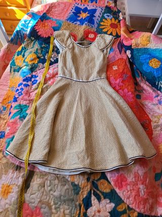 Vestido vintage beige