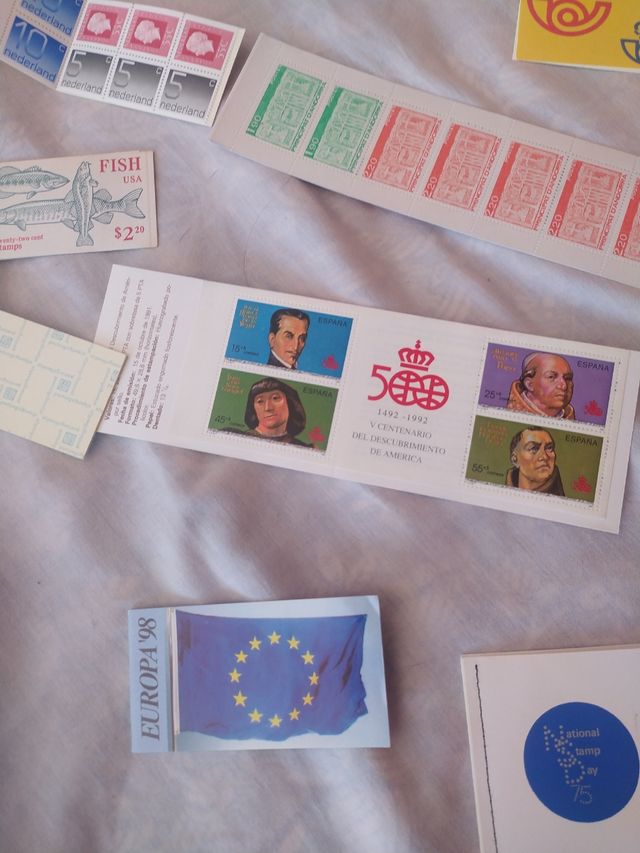 Set di francobolli EUROPA 98, FISH USA, Nobel