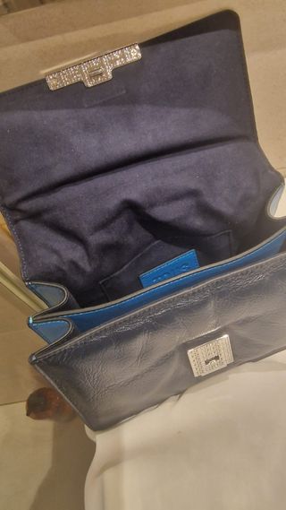 Bolso Tous Piel Azul Marino Nuevo con Etiqueta