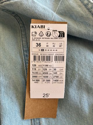 Peto vaquero de pantalón ancho
