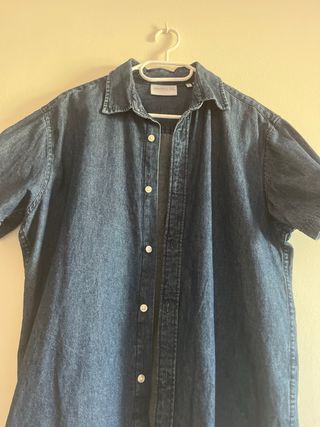 Camisa vaquera Jack Jones hombre azul