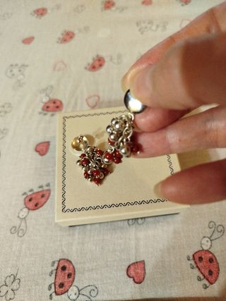 Orecchini Argento e Corniola Rossi