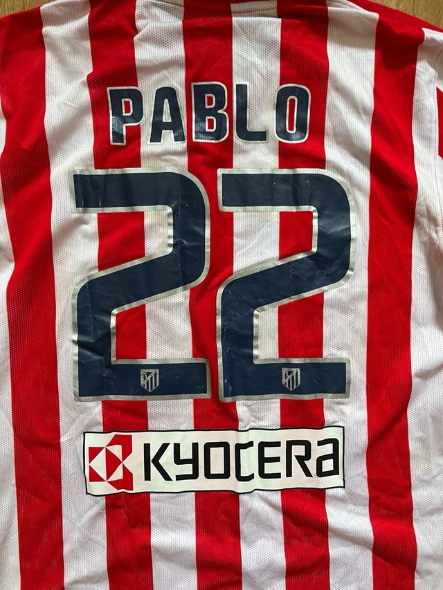 Camiseta Match Worn Pablo Ibáñez Atlético Madrid