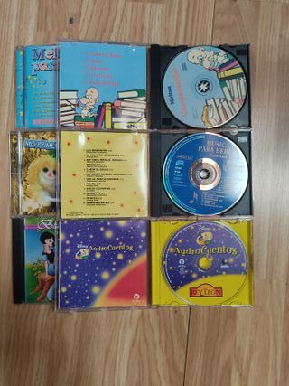 Lote 6 CDs Cuentos Infantiles y Música Bebés