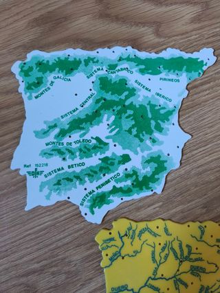 Plantillas de España: Ríos y Montañas