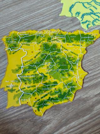 Plantillas de España: Ríos y Montañas