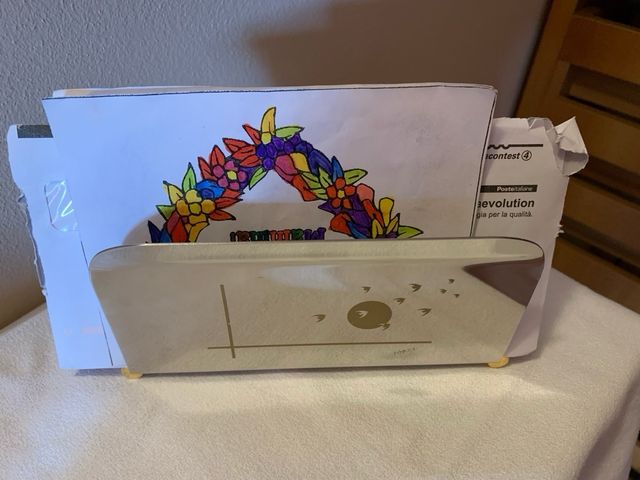 Portatovaglioli / Portalettere in metallo