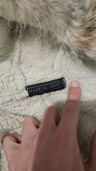 Cappotto donna beige con pelliccia