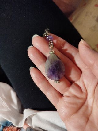 Orecchini vintage argento e ametista