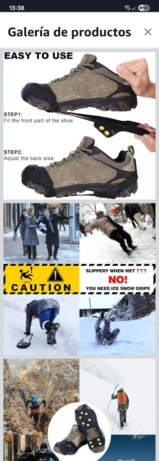 Crampones para nieve,hielo, verdina, etc...