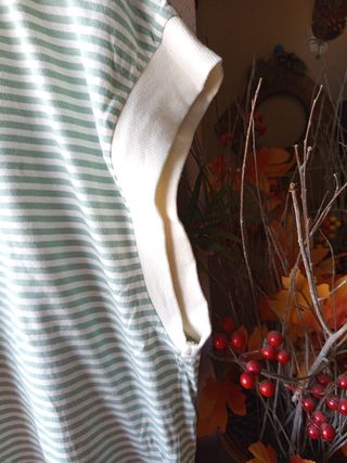 Camiseta Mo Woman Rayas Verdes Talla XL