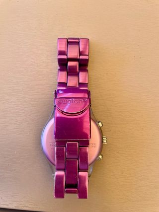 Swatch Irony Diaphane Cronógrafo Morado