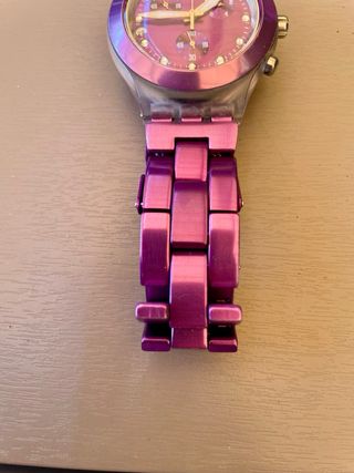 Swatch Irony Diaphane Cronógrafo Morado