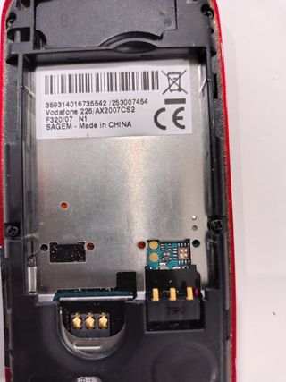 Teléfono Móvil vintage Vodafone Sagem Negro