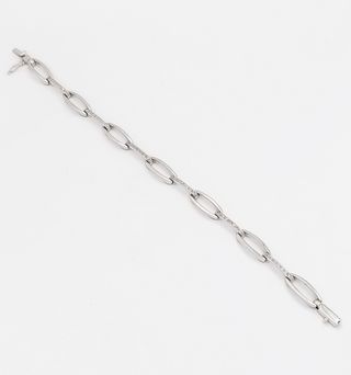 Pulsera en Oro blanco 18k con brillantes pavé: