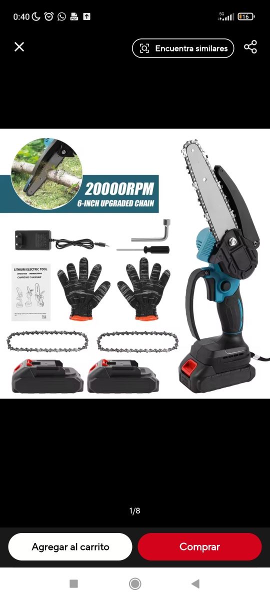 Mini sierra poda 6 pulgadas