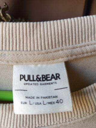 Camiseta Pull&Bear Beige Talla L