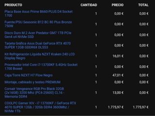 PC Gaming RTX 4070 SUPER i7-13700KF 32GB RAM