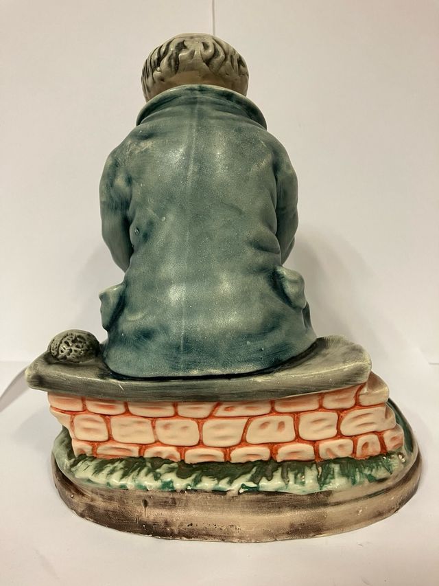 Figuras de arcilla cerámica: payaso niña y anciano